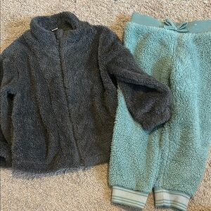 Boys Cozy Fleece Jacket and Jogger Set